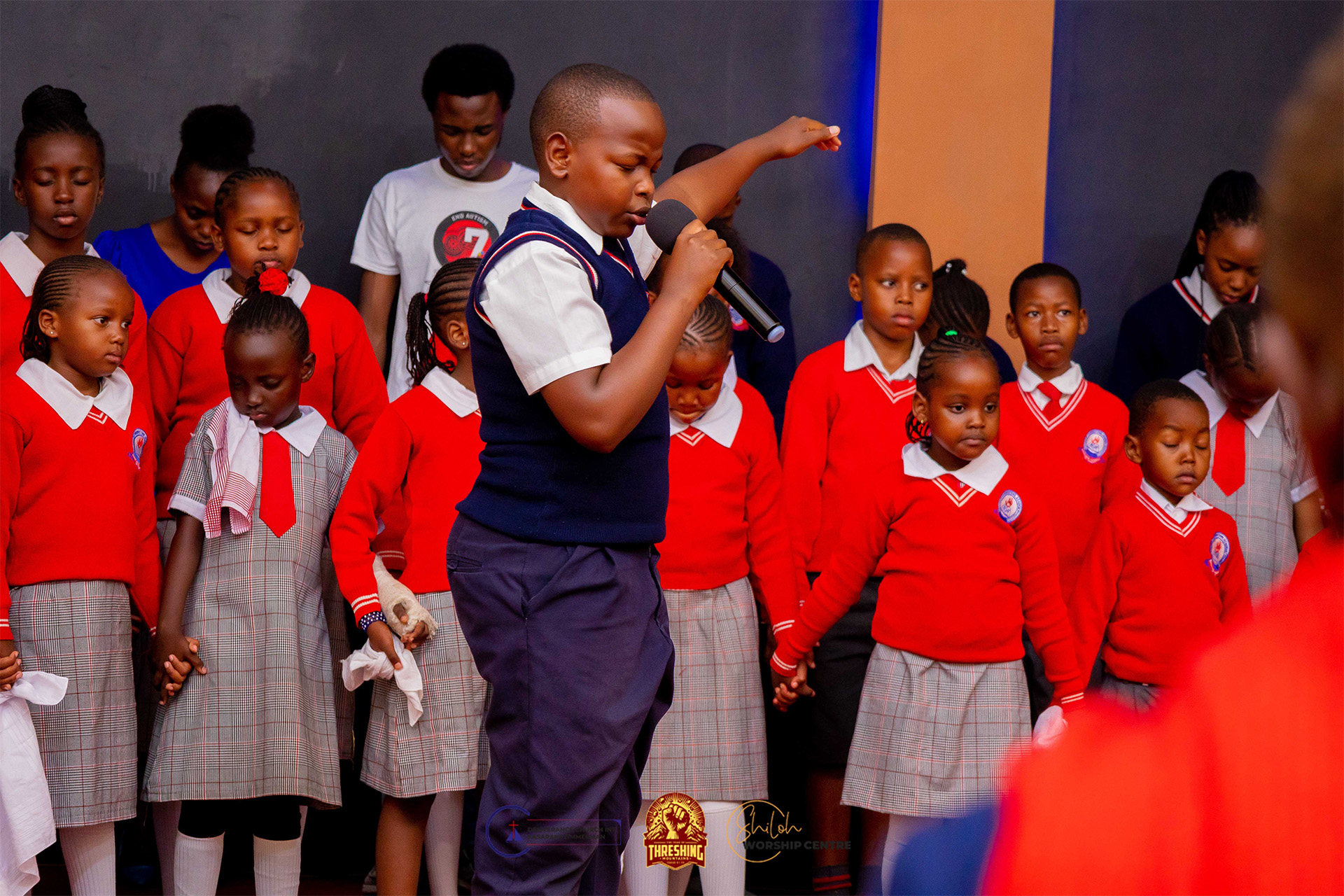 Cornerstone Academy Pupils in church